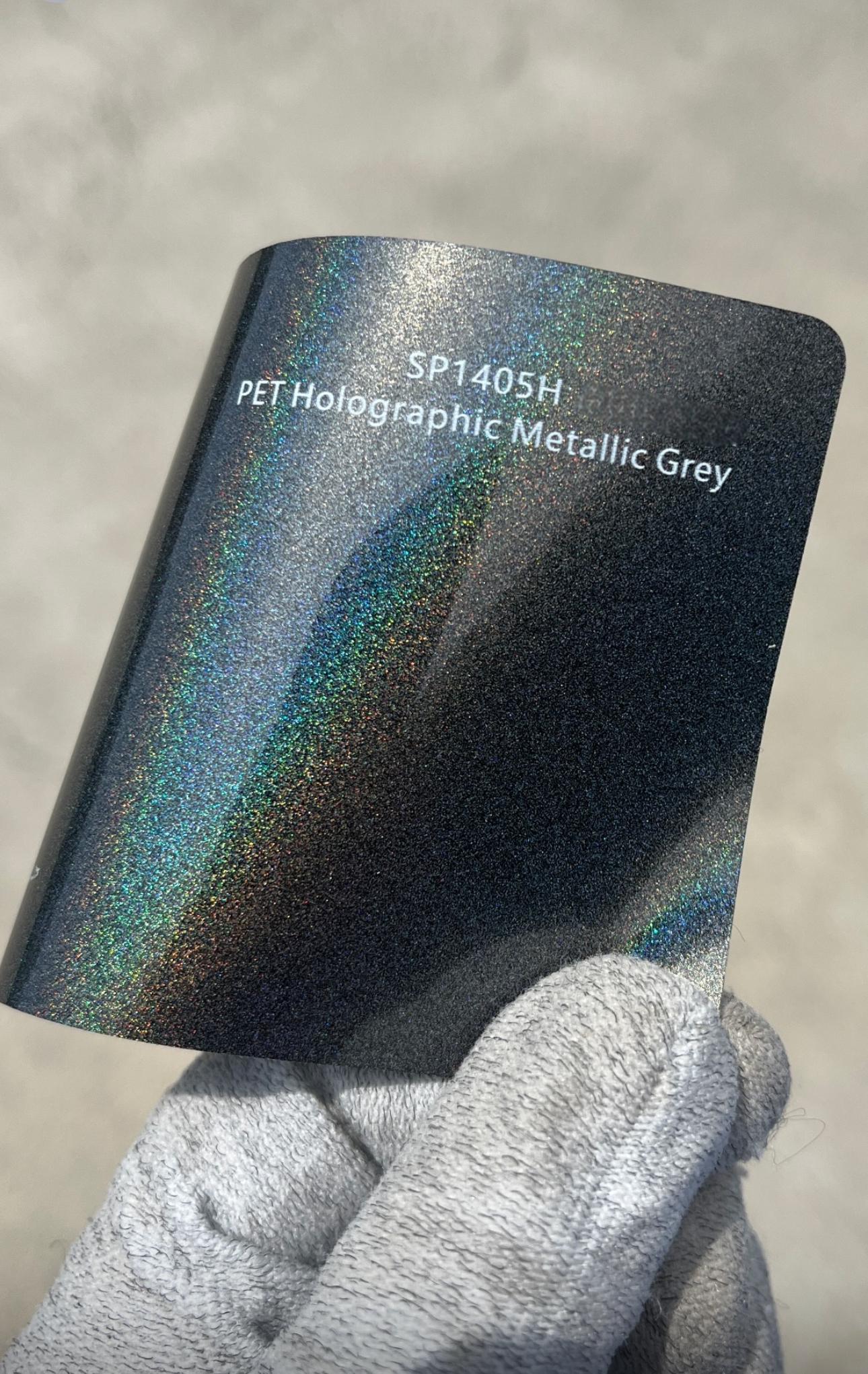 PET Holographic Metallic Grey