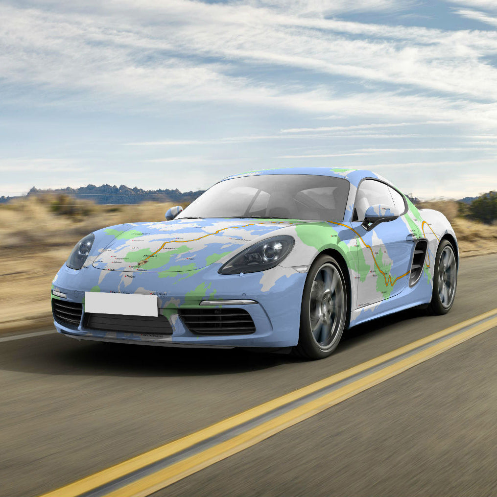 Customized Porsche maps