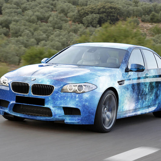 BMW M5 blue starry sky