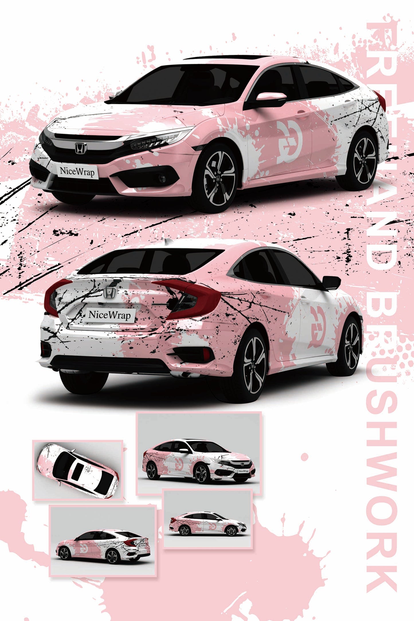 Honda Civic Pink Speckle