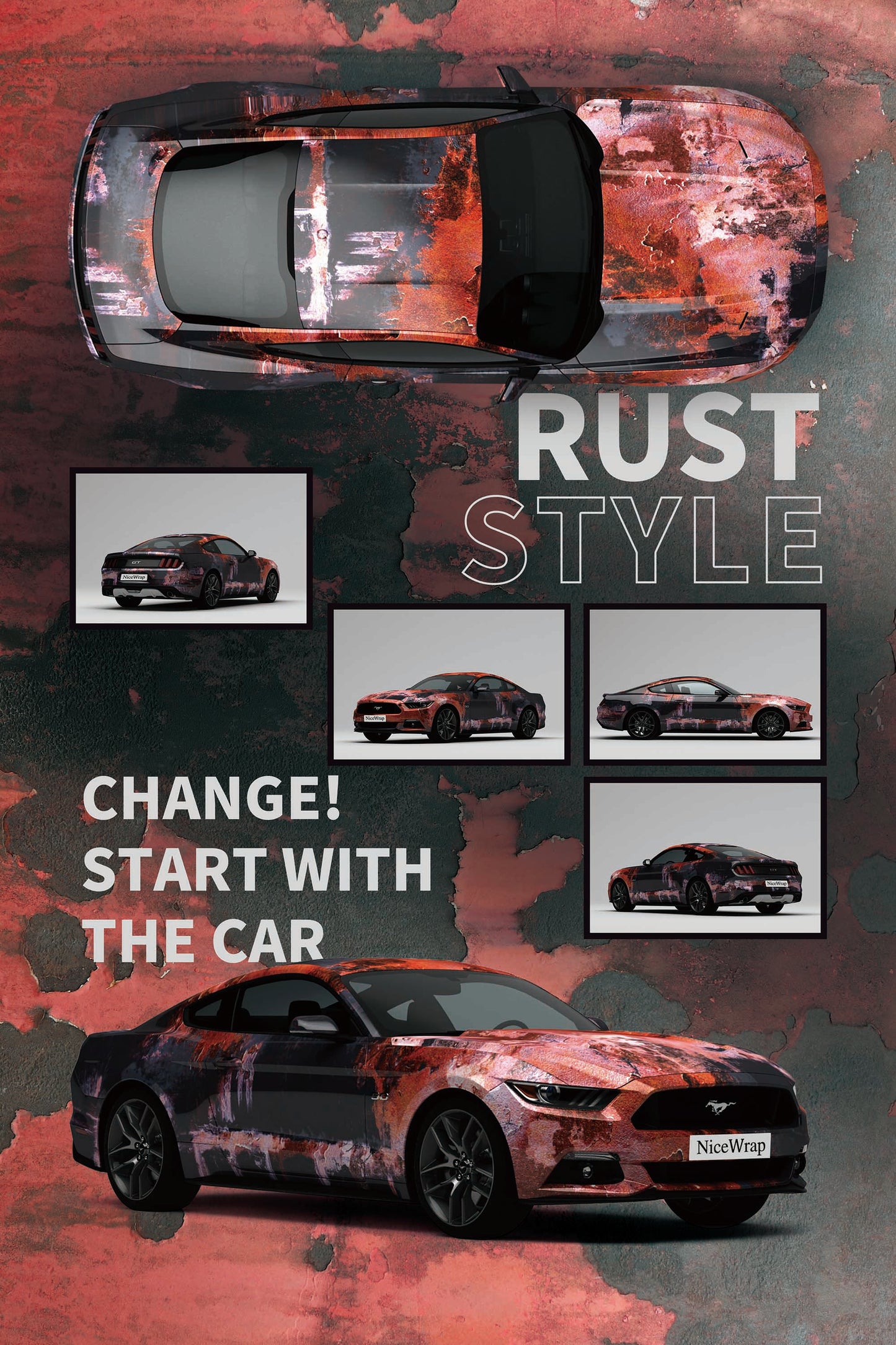 Rusty Style Ford Mustang