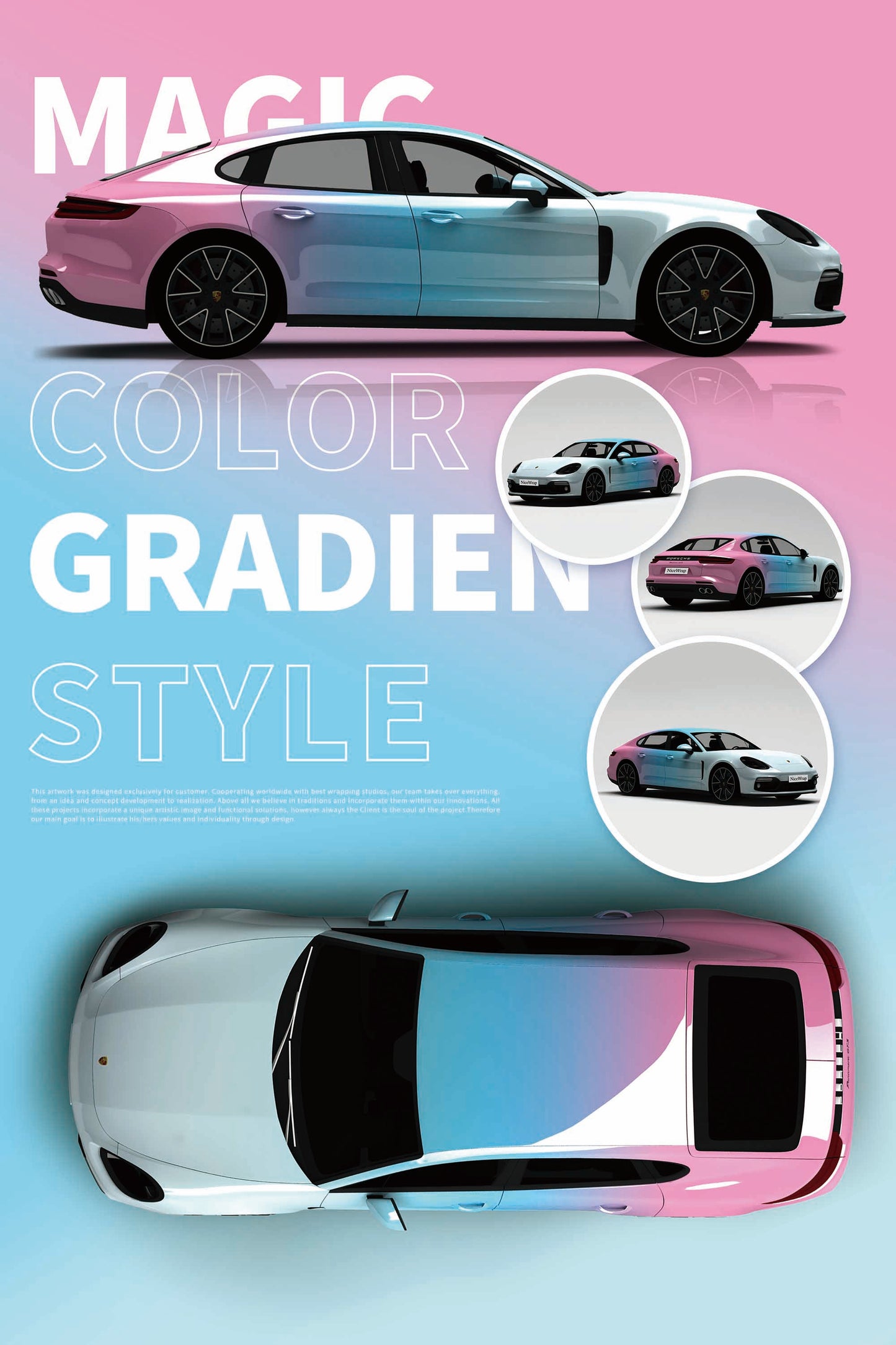 Porsche Magic Color Gradient Style Customization