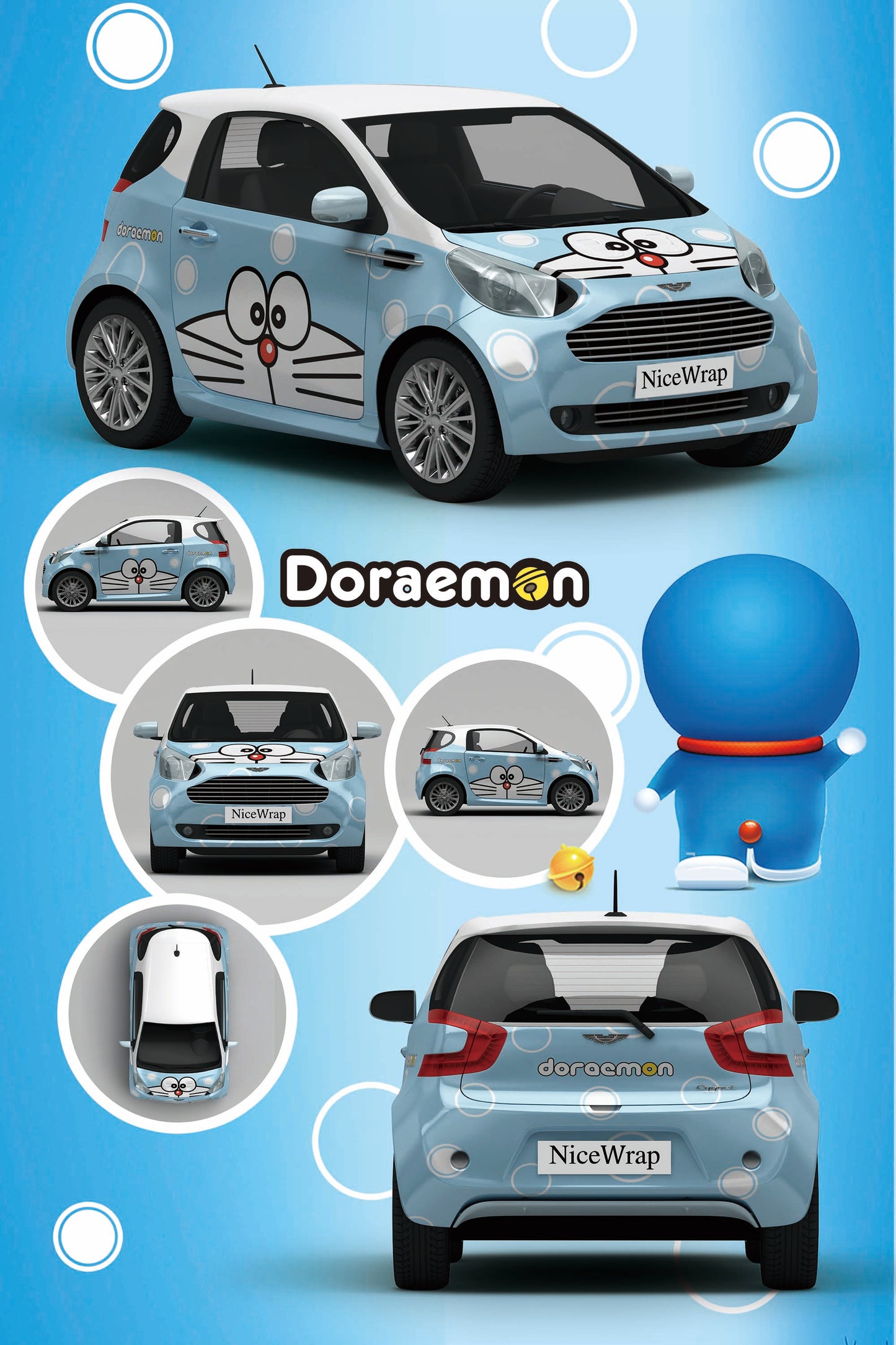 Customized Doraemon - Aston Martin Cygnet