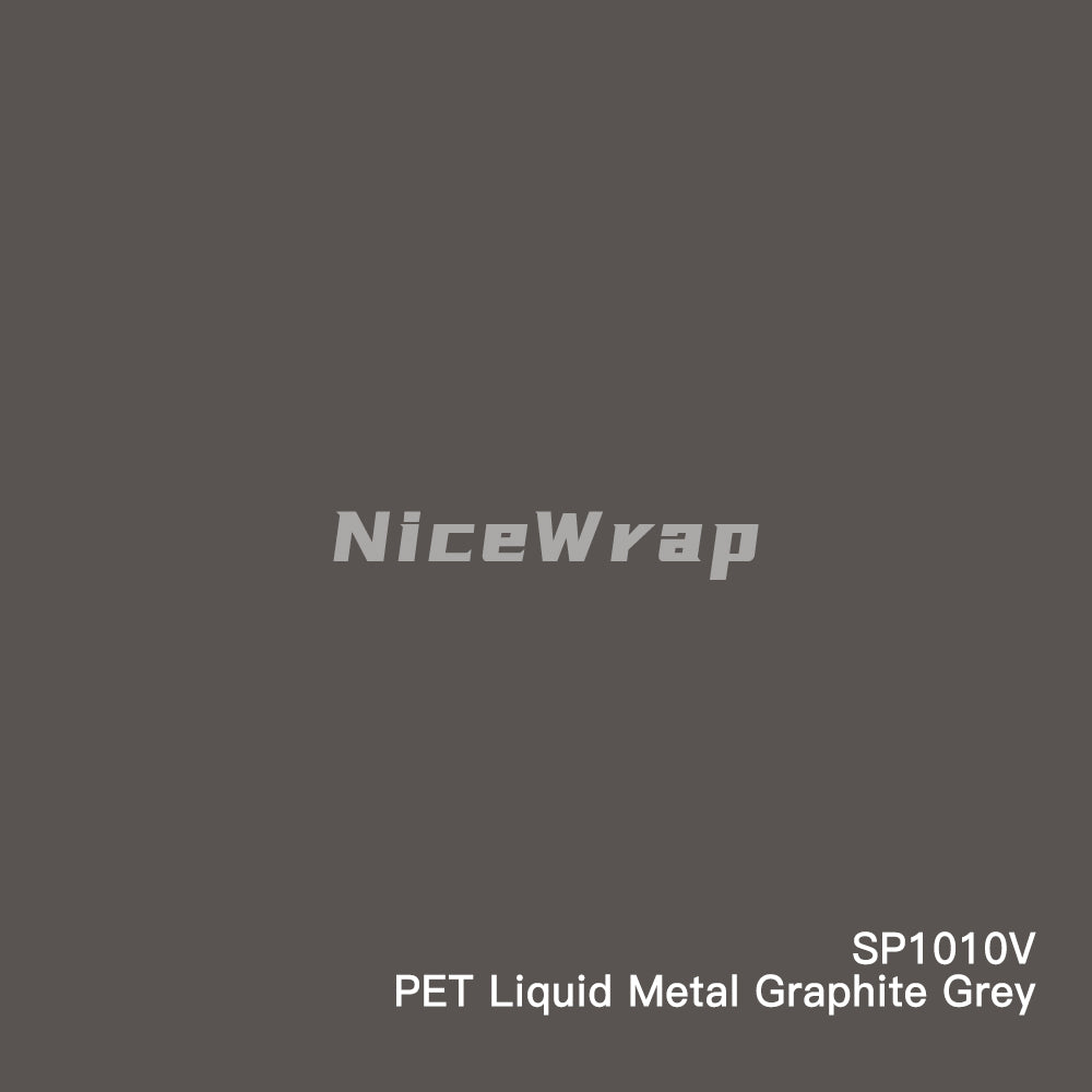 PET Liquid Metal Graphite Grey